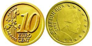10 Eurocent Lussemburgo Tin/Rame/Alluminio/Zinco 