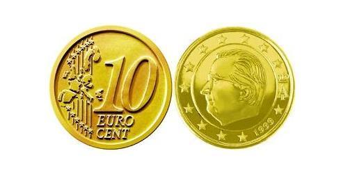 10 Eurocent 比利时 Tin/铝/銅/Zinc 阿尔贝二世 (比利时)