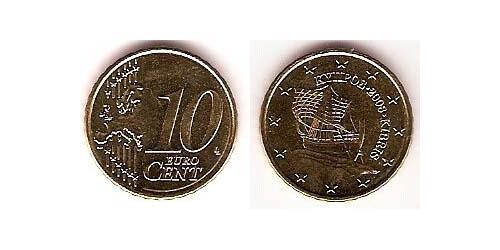 10 Eurocent 賽普勒斯 Tin/铝/銅/Zinc 