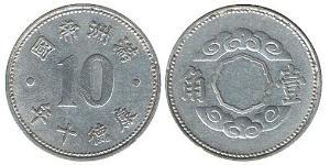 10 Fen Manchukuo Aluminium 