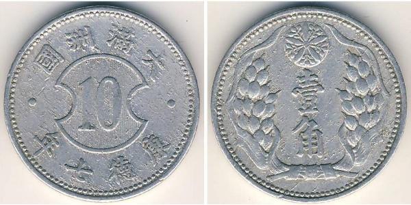 10 Fen Mandschukuo Aluminium 
