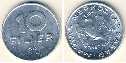 10 Filler Ungheria (1989 - ) Alluminio 