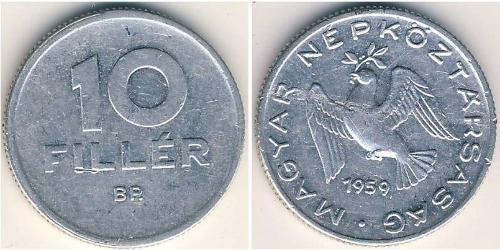 10 Filler Ungheria (1989 - ) Alluminio 