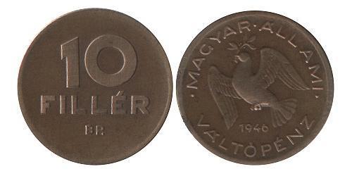 10 Filler Ungheria (1989 - ) Alluminio/Bronzo 