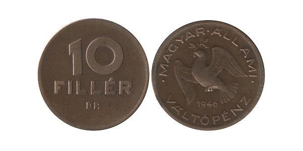10 Filler Hungría (1989 - ) Aluminio/Bronce 