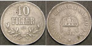 10 Filler Hongrie (1989 - ) Argent 