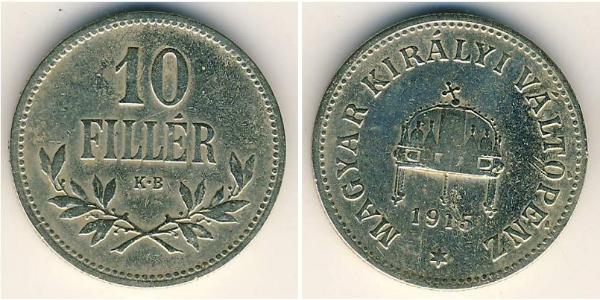 10 Filler Hongrie (1989 - ) Argent 