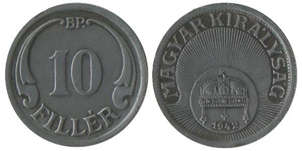 10 Filler Hungary (1989 - ) Copper/Nickel 