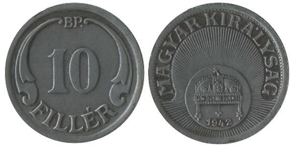 10 Filler Hungary (1989 - ) Copper/Nickel 