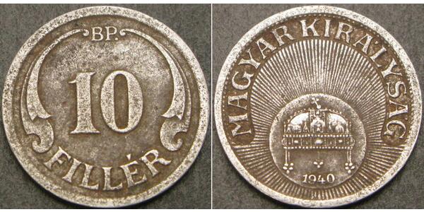 10 Filler Hongrie (1989 - ) Cuivre/Nickel 