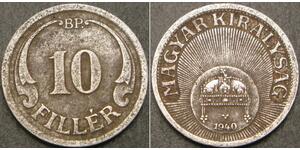 10 Filler Hungría (1989 - ) Níquel/Cobre 