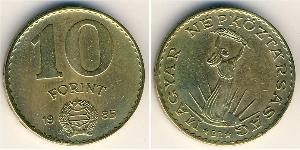 10 Forint República Popular de Hungría (1949 - 1989) Aluminio/Bronce 