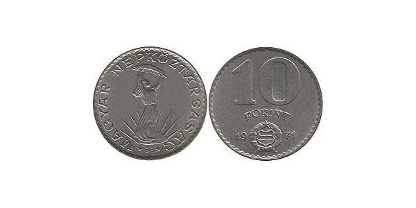 10 Forint Ungarn (1989 - ) Nickel 