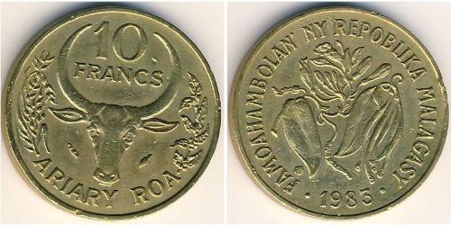 10 Franc Madagascar Alluminio/Bronzo 