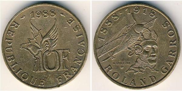 10 Franc Quinta Repubblica francese (1958 - ) Alluminio/Bronzo 