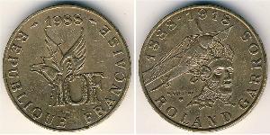 10 Franc Quinta República Francesa (1958 - ) Aluminio/Bronce 
