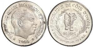 10 Franc Cote dIvoire Argent 