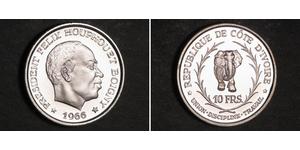 10 Franc Cote dIvoire Argent 