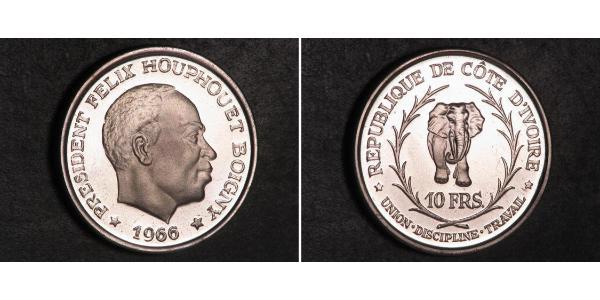 10 Franc Cote dIvoire Argent 