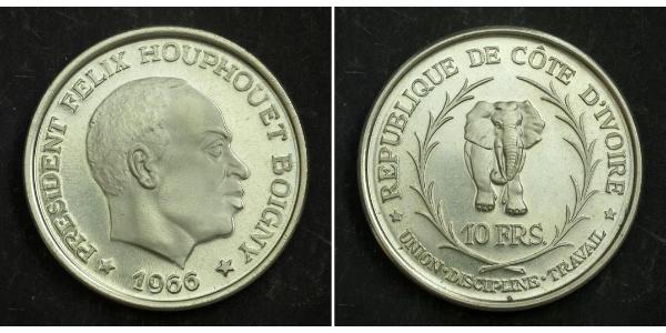 10 Franc Cote dIvoire Argent 