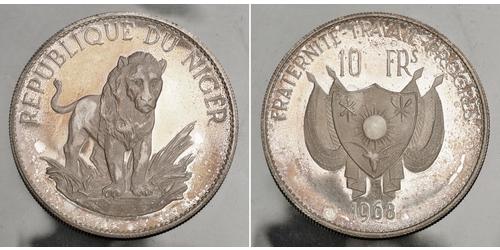 10 Franc Níger Argent 