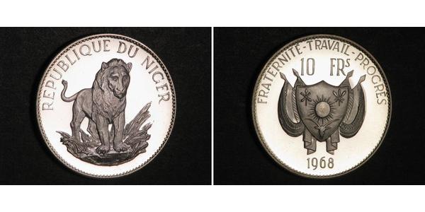 10 Franc Níger Argent 