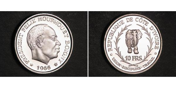 10 Franc Cote dIvoire Argento 