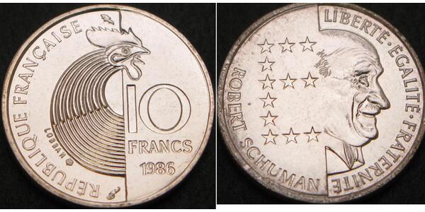 10 Franc Francia Argento 