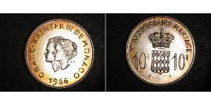 10 Franc Principato di Monaco Argento 