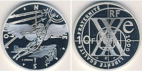 10 Franc Quinta Repubblica francese (1958 - ) Argento 