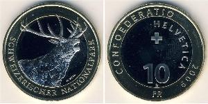 10 Franc Svizzera Bimetal 