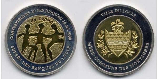 10 Franc Svizzera Bimetal 
