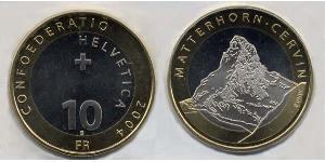 10 Franc Switzerland Bimetal 