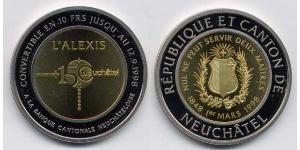 10 Franc Schweiz Bimetall 