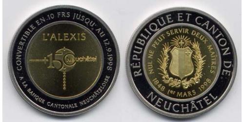 10 Franc Schweiz Bimetall 