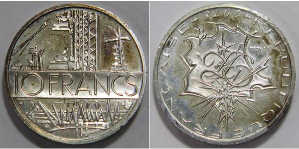 10 Franc France Brass 