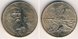 10 Franc French Fifth Republic (1958 - ) Bronze/Nickel 