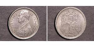 10 Franc Monaco Copper/Nickel Louis II Prince of Monaco (1870-1949)