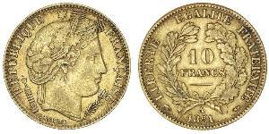 10 Franc French Second Republic (1848-1852) Gold 