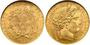 10 Franc French Second Republic (1848-1852) Gold 