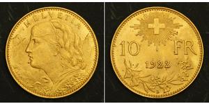 10 Franc Schweiz Gold 