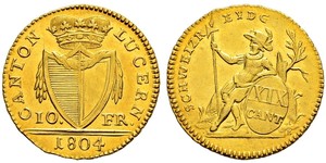 10 Franc Schweiz Gold 