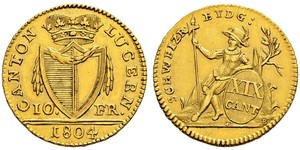 10 Franc Schweiz Gold 