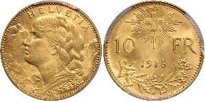 10 Franc Schweiz Gold 