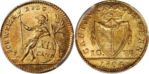 10 Franc Schweiz Gold 