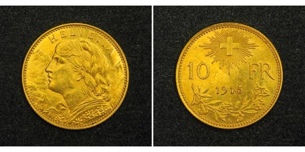 10 Franc Schweiz Gold 