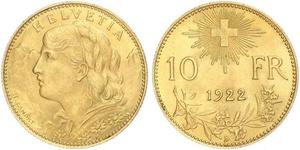 10 Franc Switzerland Gold 