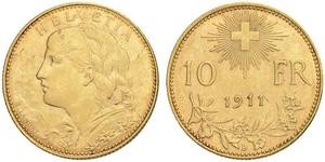10 Franc Switzerland Gold 