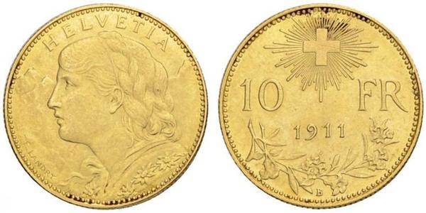 10 Franc Switzerland Gold 