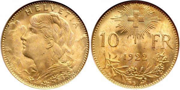 10 Franc Switzerland Gold 